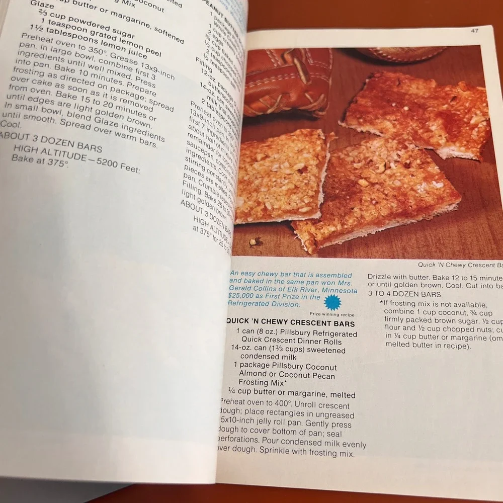 Vintage 1972 Pillsbury Bake‎ Off Cook Book 100 Winning Recipes Bake-Off 23 Retro